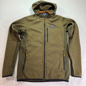 PATAGONIA Performance Better Sweater Hoodie Green Fleece Jacket Men’s, Size S